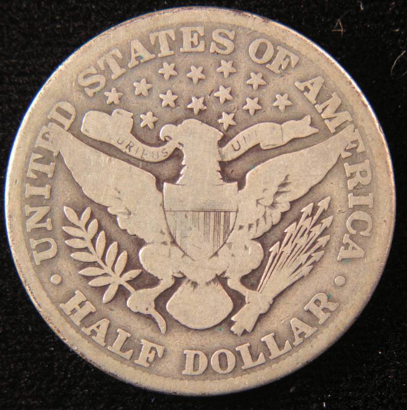 1914 BARBER SILVER HALF DOLLAR