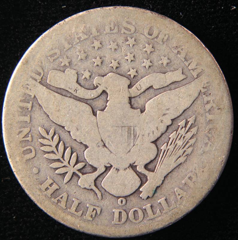1901 O BARBER SILVER HALF DOLLAR