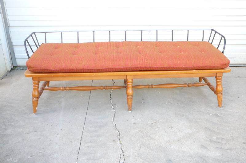 Wooden Bench with Pad