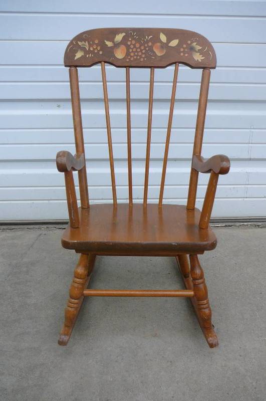 Kids Wooden Rocking Chair