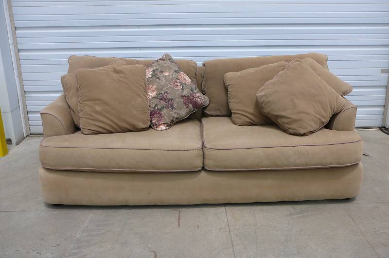 Couch with Throw Pillows
