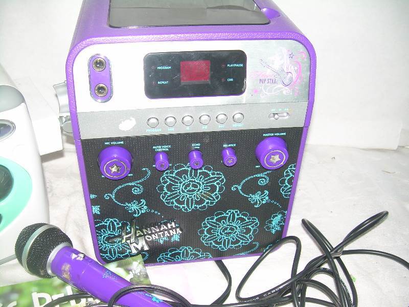 Hannah montana kareoke machine