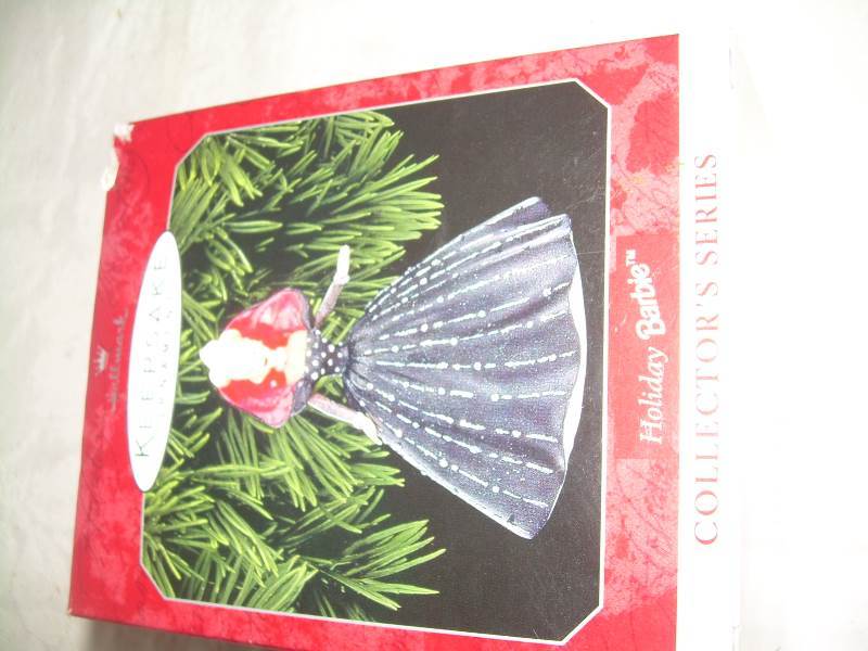 2 holiday barbies or naments collector series
