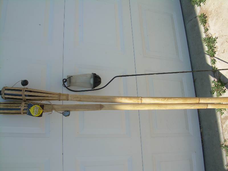 2 tiki torches