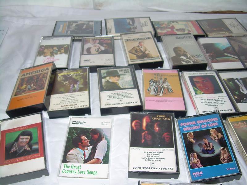 Set of 25 or more vintage cassette tapes