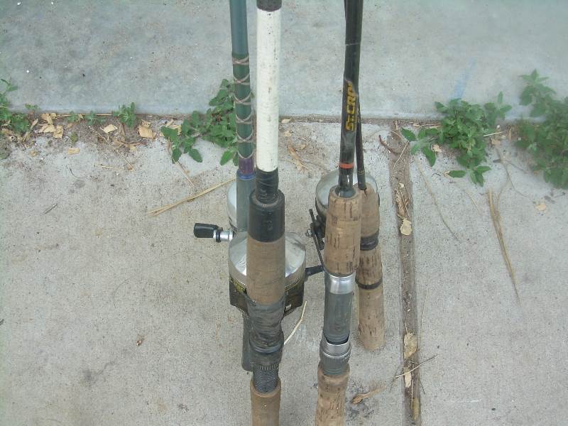 4 fishing rods