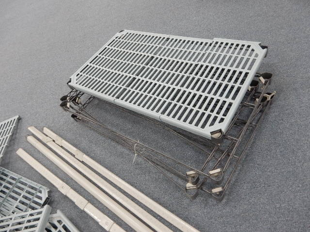 6 Rack, shelving unit with Plastic covers