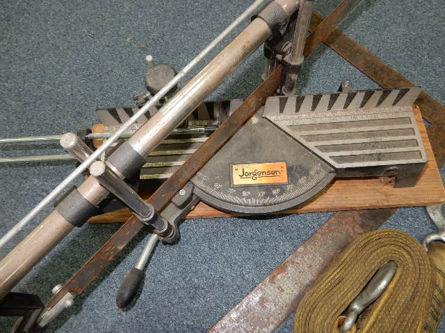 Misc. Tools as pictured. Incluing Jorgensen Mitre Saw