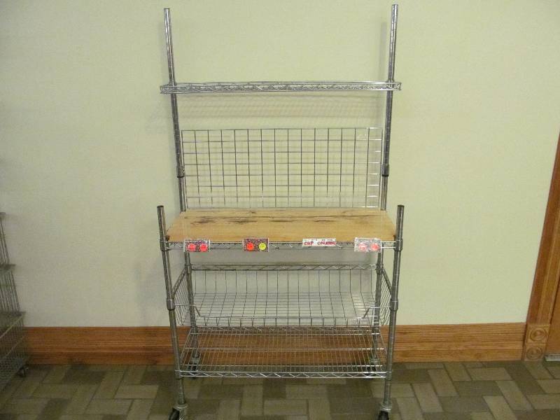 lot 9 image: Stainless Steel Display Rack