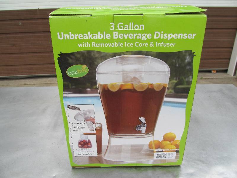 lot 16 image: 3 Gallon Unbreakable Beverage Dispenser