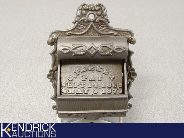 lot 6 image: MINT Antique C. Parker 18691870 Cast Iron Match Holder