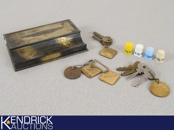 lot 14 image: Lot of Collectible Vintage First National Bank, and Twin City Federal Items
