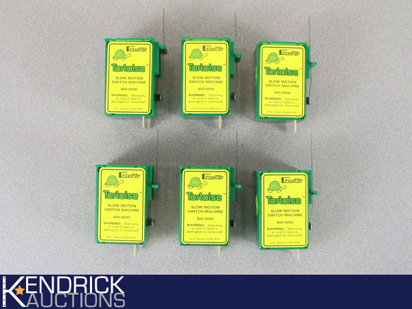 lot 34 image: Lot of 6 New Circuitron Tortoise Slow Motion Switch Machines