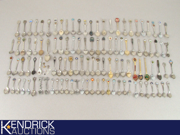 lot 46 image: Large Lot of Collectible Tourist Spoons