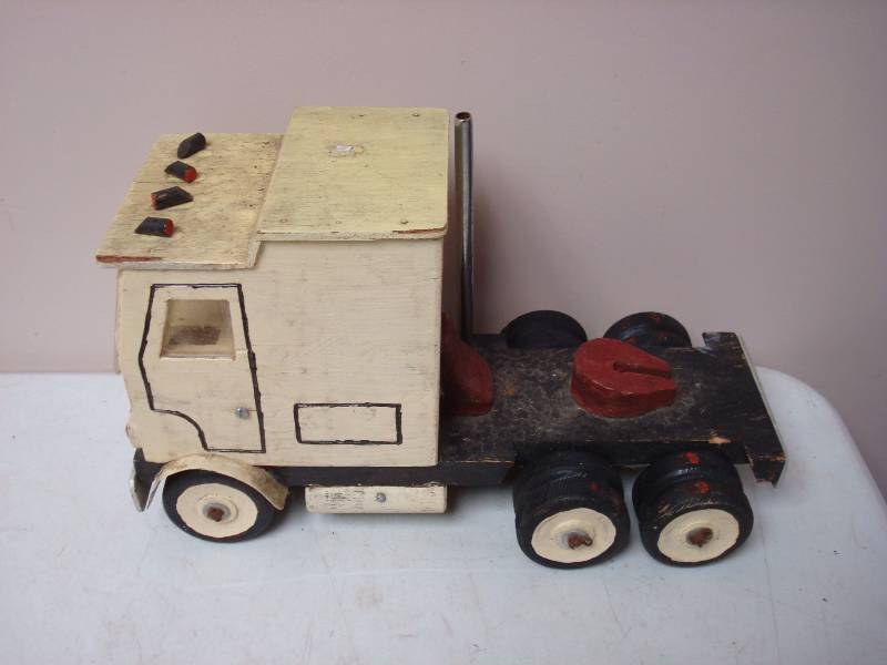 Wood Semi Truck Toy
