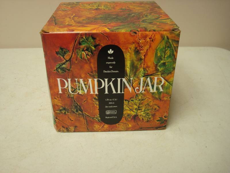 Vintage Duncan Donut Anchor Hocking Pumpkin Bowl