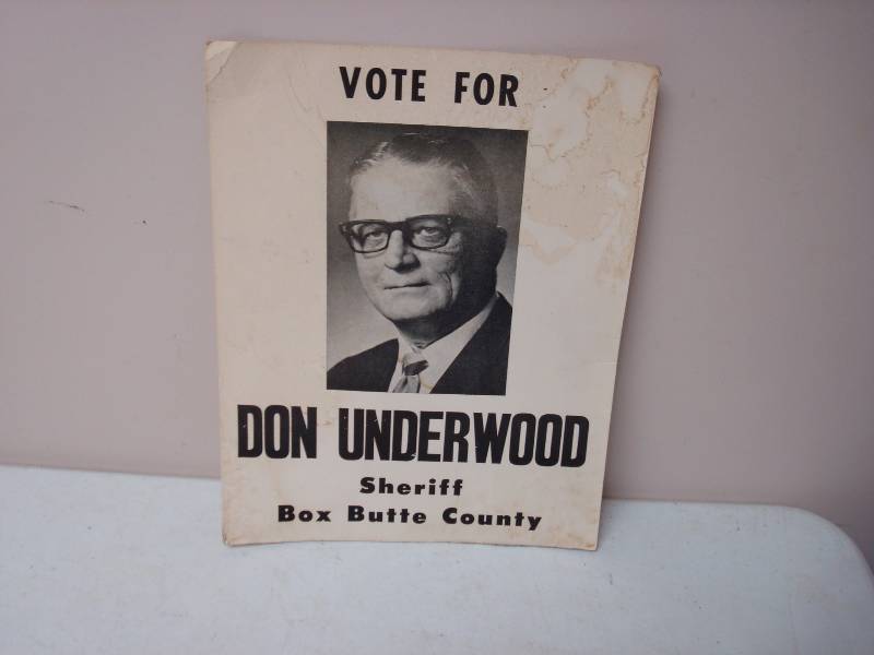 Vintage  VOTE FOR Poster Board