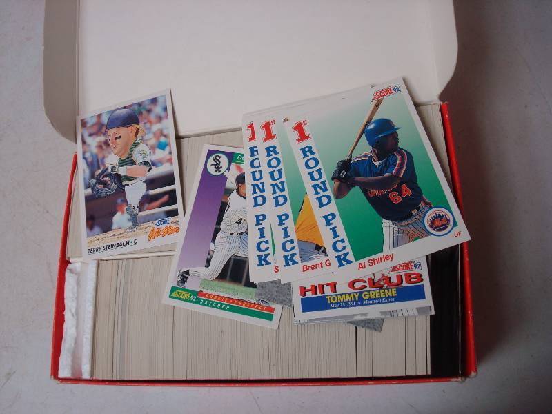 Box Of Score Baseball Cards