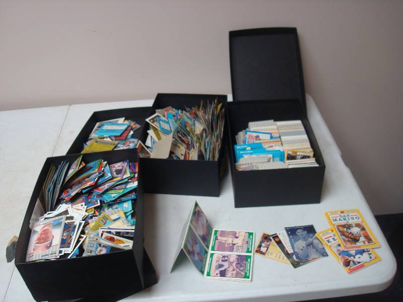 Three Black Boxes Of Baseball Cards