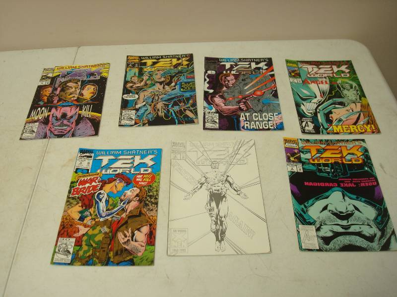 Lot Of William Shanters Tek World Comic Books