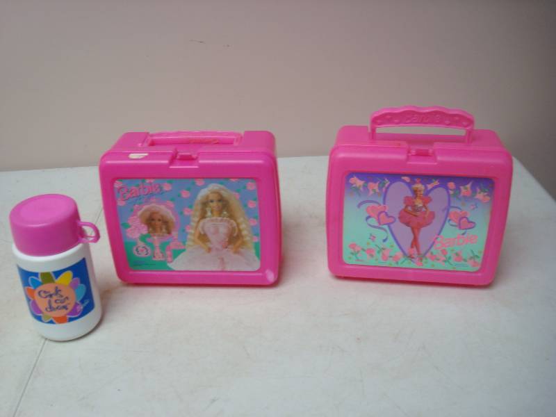 Pair Of Barbie Lunchboxes