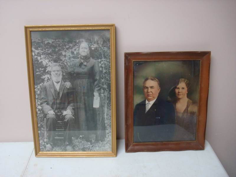 Pair Of Vintage Framed Photo Pictures