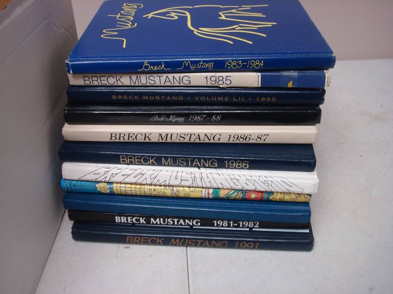 Lot Of Breck Mustang Year Books