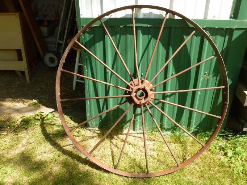 lot 149 image: Antique Steel Implement Wheel