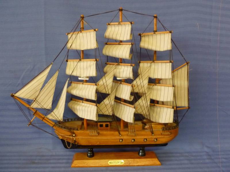 lot 19 image: Wooden Sailing Ship