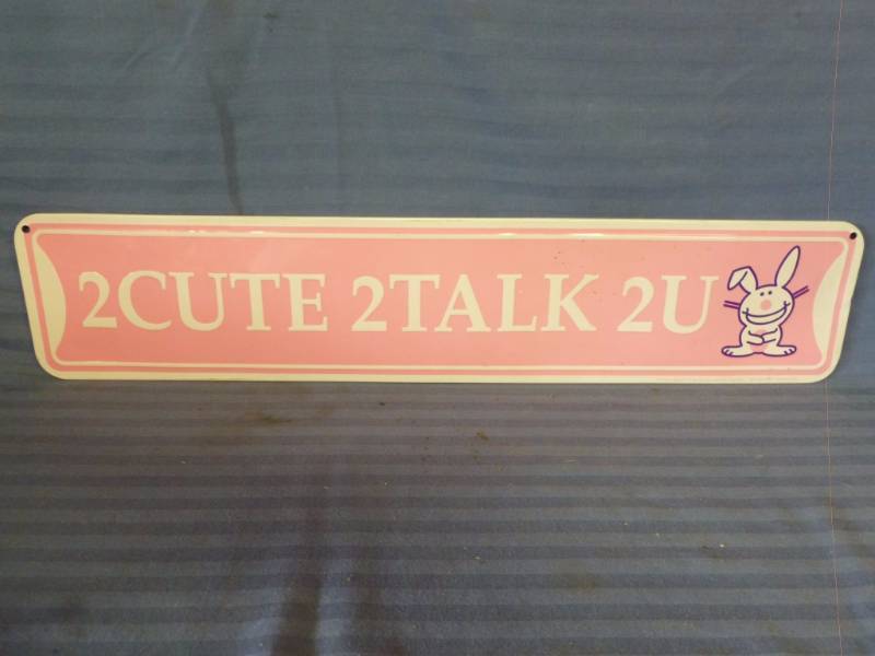 lot 38 image: Metal Sign