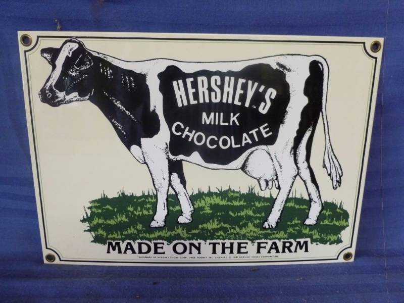 lot 81 image: Porcelain Sign