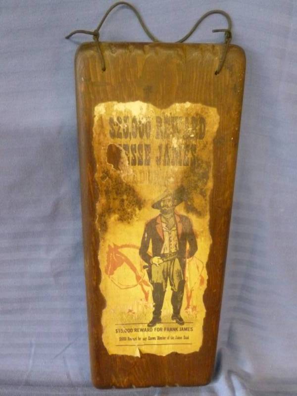 lot 184 image: Jesse James Wall Sign