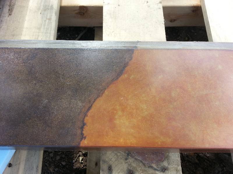 Deep, Rich-toned Marble-Like Fire Table Top