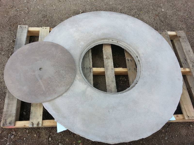 Round Patio-type Fire Table w Removable Center