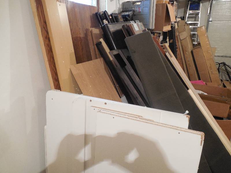 BIG LOT OF LAMINATED SHELVING BOARDS,RAILS, DOORS