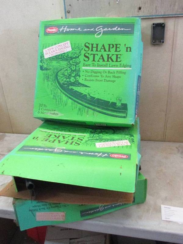 lot 27 image: 3 boxes of lawn edging