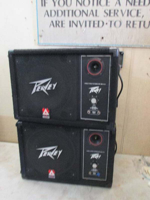 lot 76 image: Peavey 1RM speakers