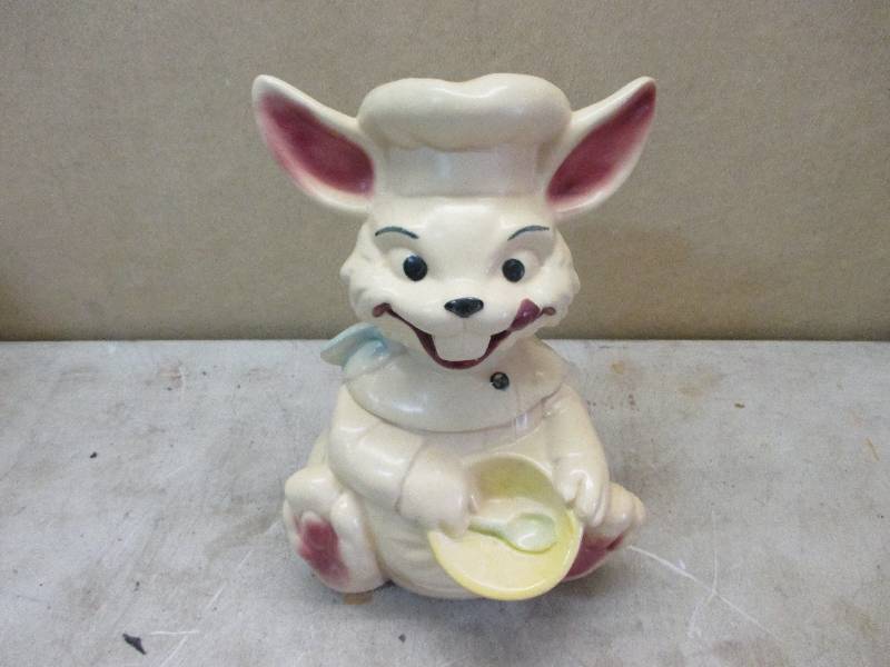 lot 110 image: Happy Bunny cookie Jar