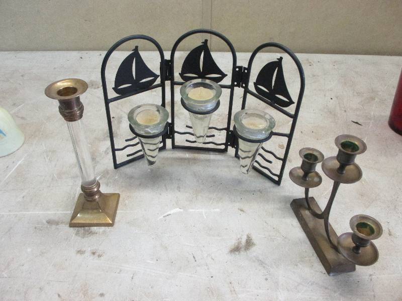 lot 131 image: Candle holders