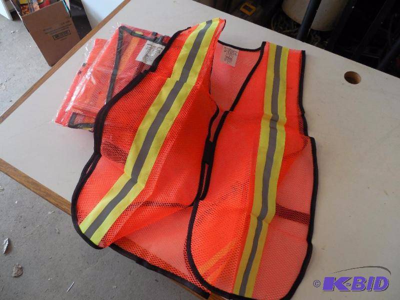 Lot of 10 Safety Reflective Vests - XL