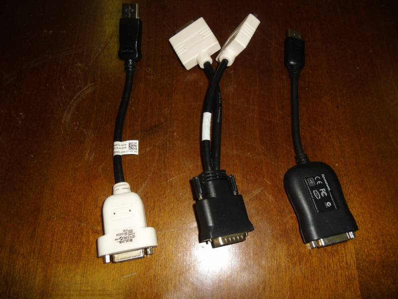 Mixed Lot Dell 023NVR Display Port to Video Adapter BizLink