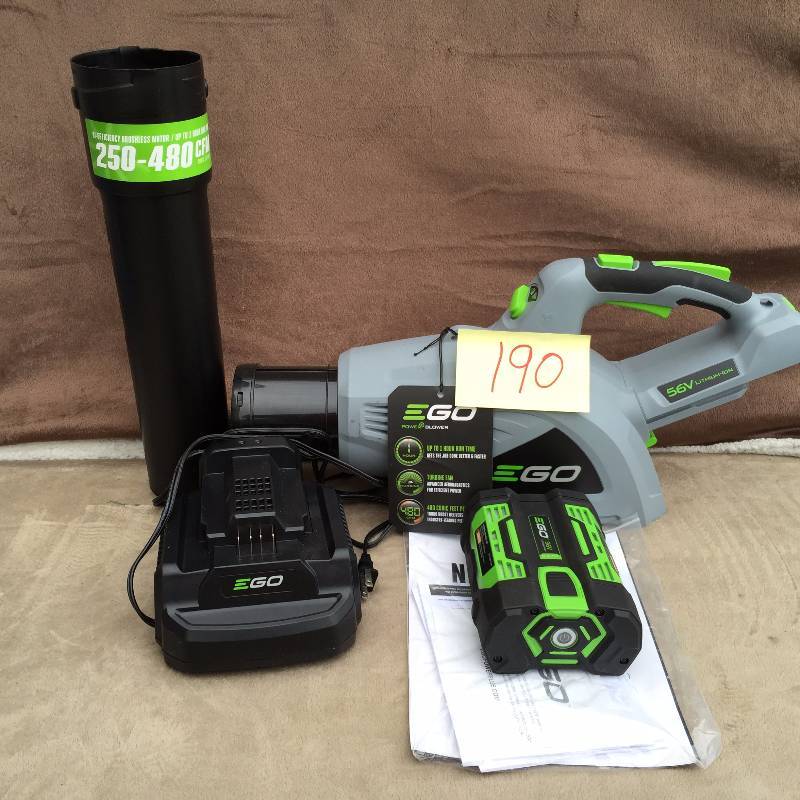 EGO 480 CFM 3-Speed Turbo 56-Volt Lithium-ion Cordless Electric Blower