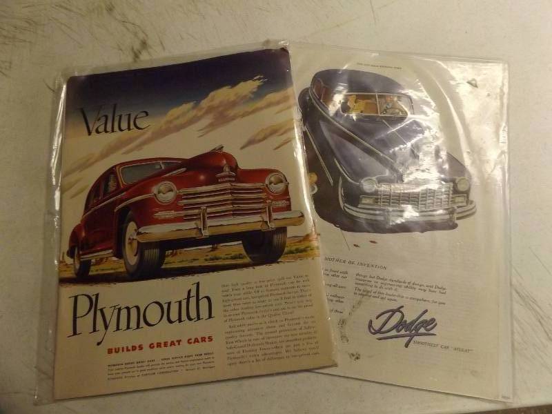 lot 112 image: Car Ads Vintage