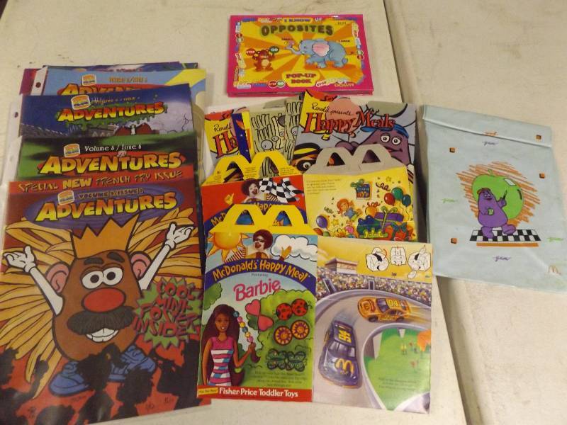 lot 114 image: Burger King and McDonalds promotional, childs book