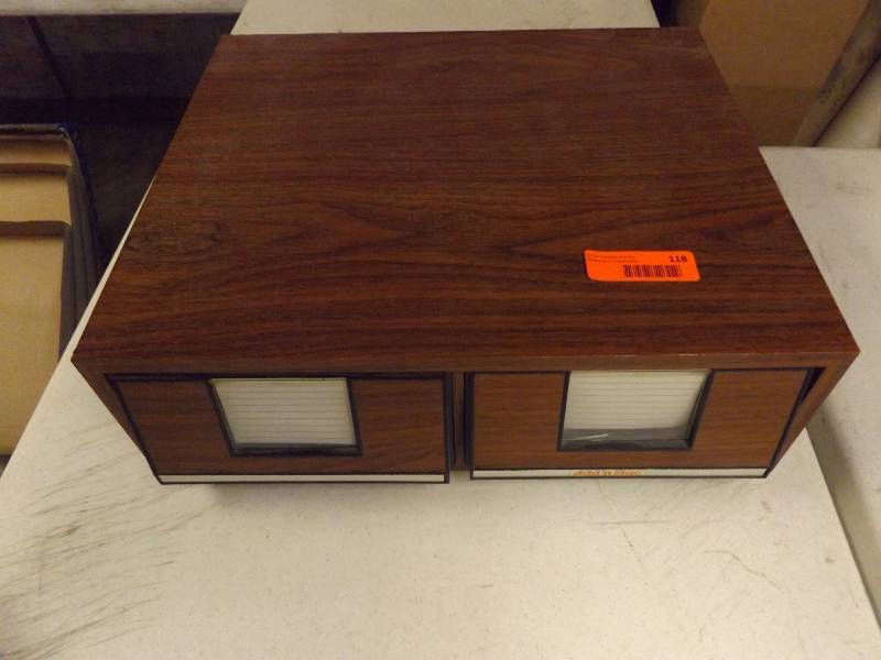 lot 118 image: VHS Storage Box