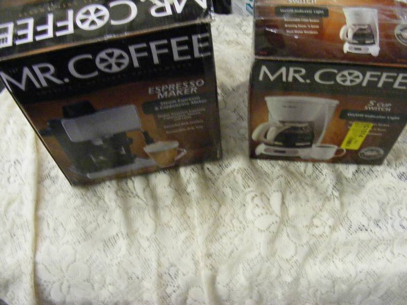 lot 255 image: Mr. Coffee Espresso Maker and Mr. Coffee Coffeemaker