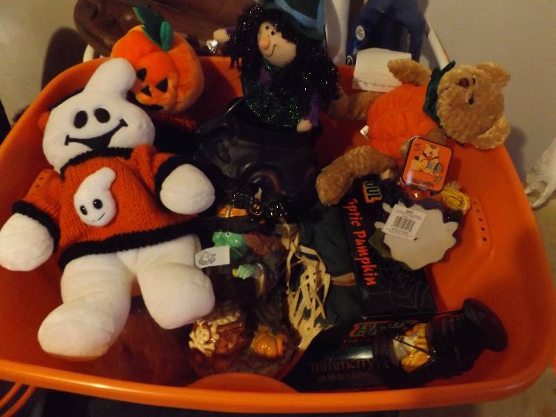 Tote of Fall  Halloween Decorations