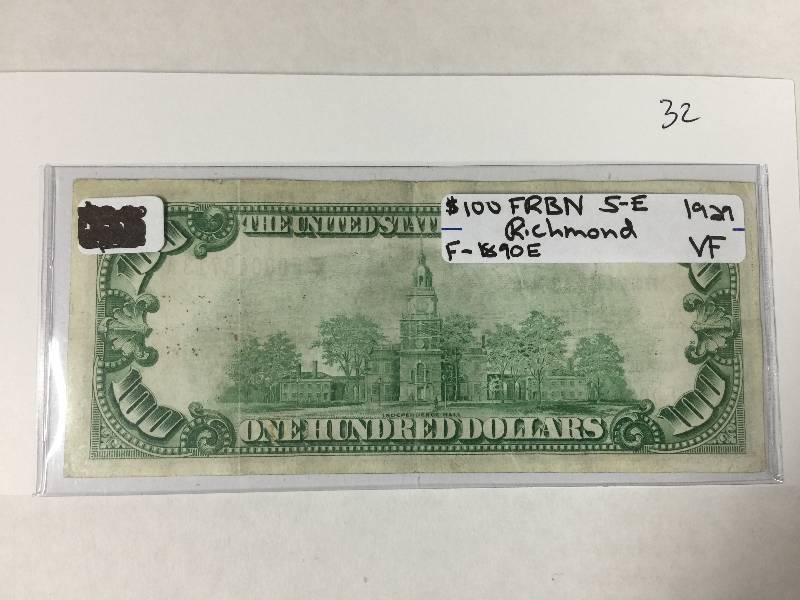 $100 Federal Reserve Note