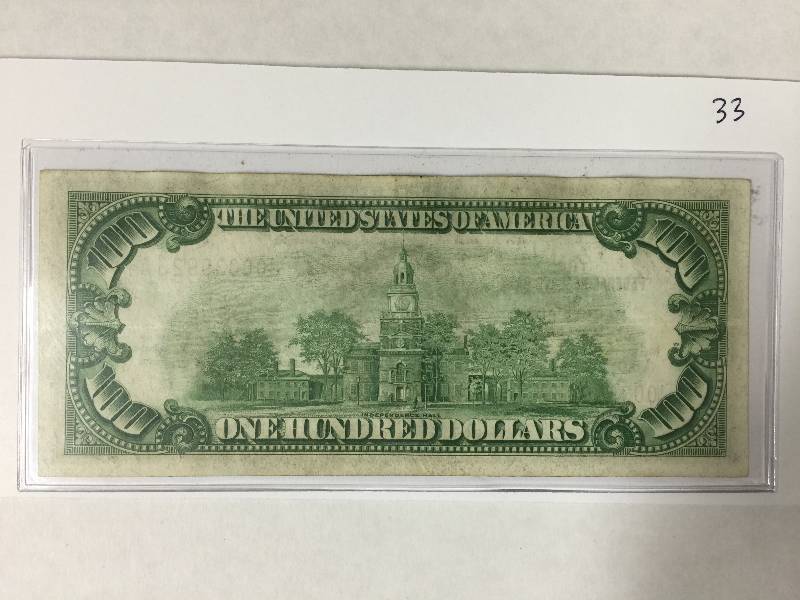$100 Federal Reserve Note