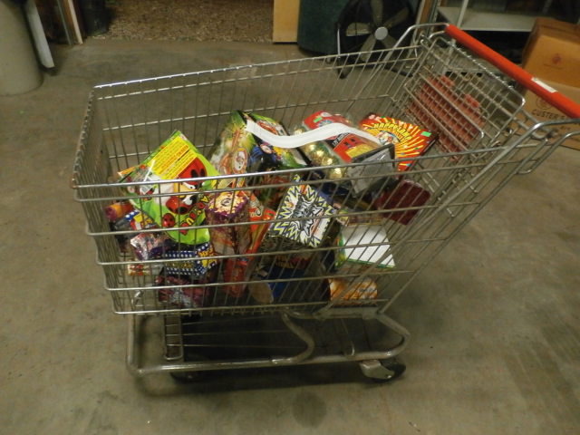 Large Assortment of fireworks .
